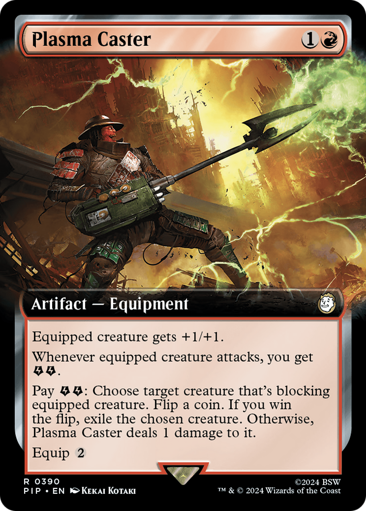 Plasma Caster (Extended Art) [Fallout] | Card Merchant Takapuna