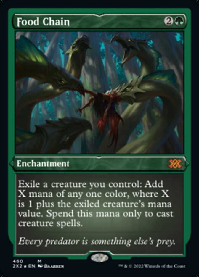 Food Chain (Foil Etched) [Double Masters 2022] | Card Merchant Takapuna