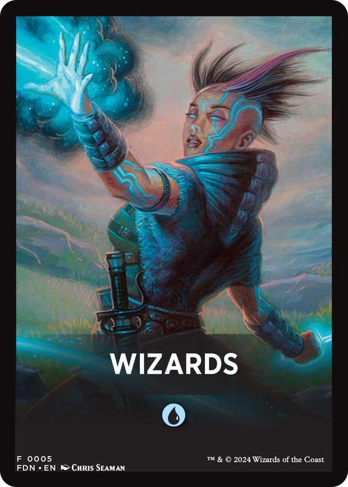 Wizards Theme Card [Foundations Tokens] | Card Merchant Takapuna