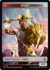 Spirit (0025) // Rogue Double-Sided Token [Secrets of Strixhaven Commander Tokens] | Card Merchant Takapuna