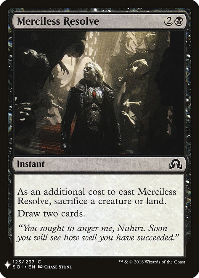 Merciless Resolve [Mystery Booster] | Card Merchant Takapuna