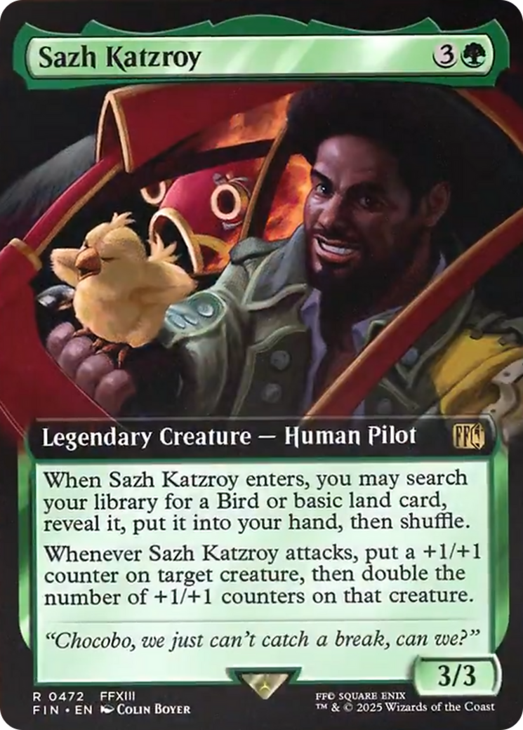 Sazh Katzroy (Extended Art) [FINAL FANTASY] | Card Merchant Takapuna