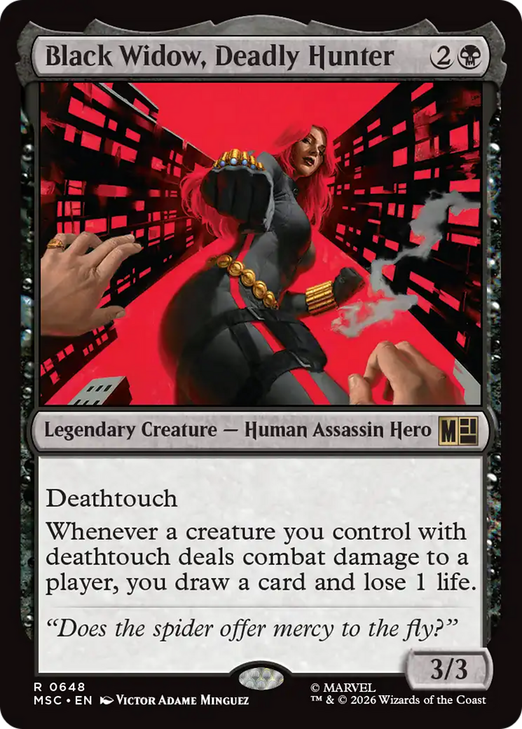 Black Widow, Deadly Hunter [Marvel Super Heroes Commander] | Card Merchant Takapuna