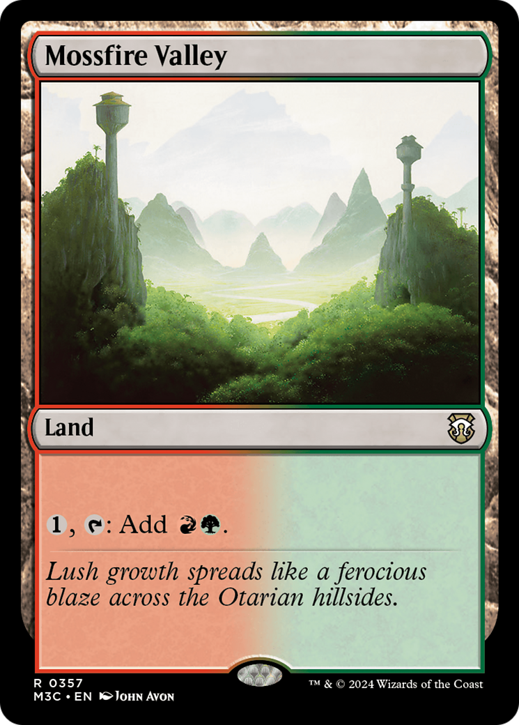 Mossfire Valley (Ripple Foil) [Modern Horizons 3 Commander] | Card Merchant Takapuna