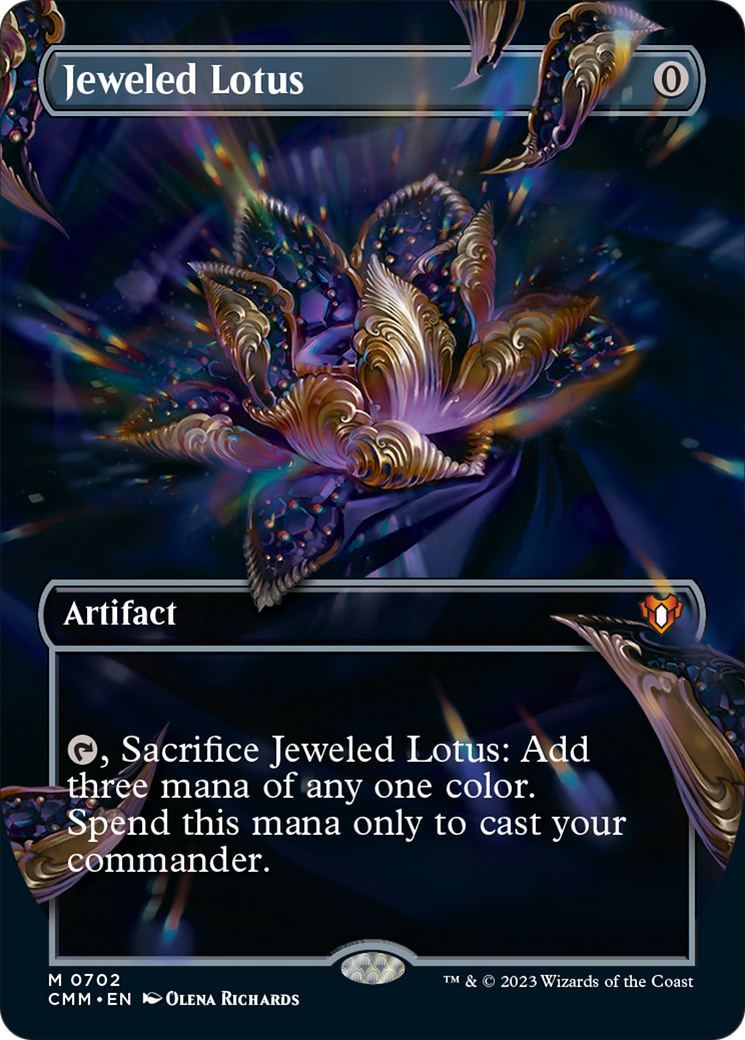Jeweled Lotus (Borderless Frame Break) [Commander Masters] | Card Merchant Takapuna