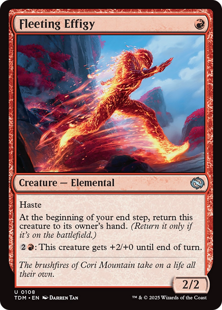 Fleeting Effigy [Tarkir: Dragonstorm] | Card Merchant Takapuna