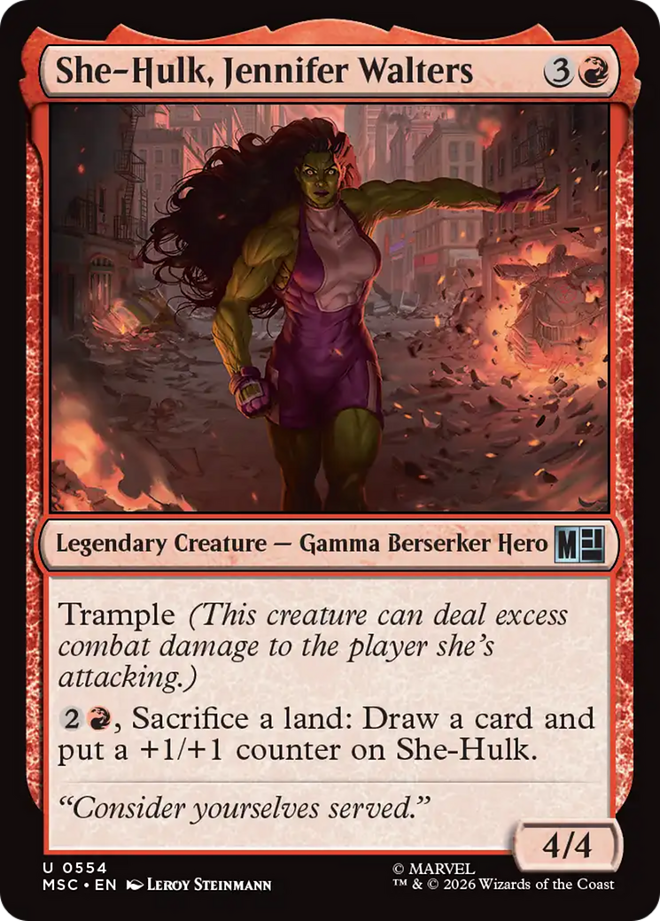 She-Hulk, Jennifer Walters [Marvel Super Heroes Commander] | Card Merchant Takapuna