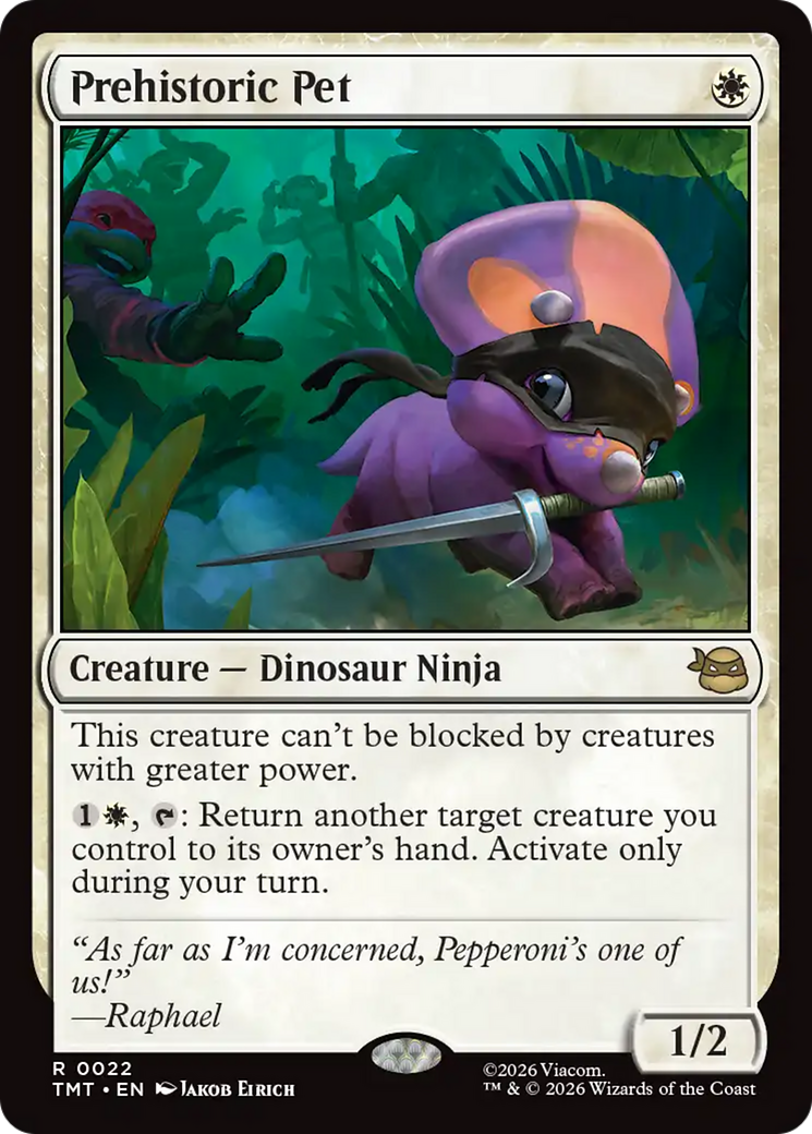 Prehistoric Pet [Teenage Mutant Ninja Turtles] | Card Merchant Takapuna