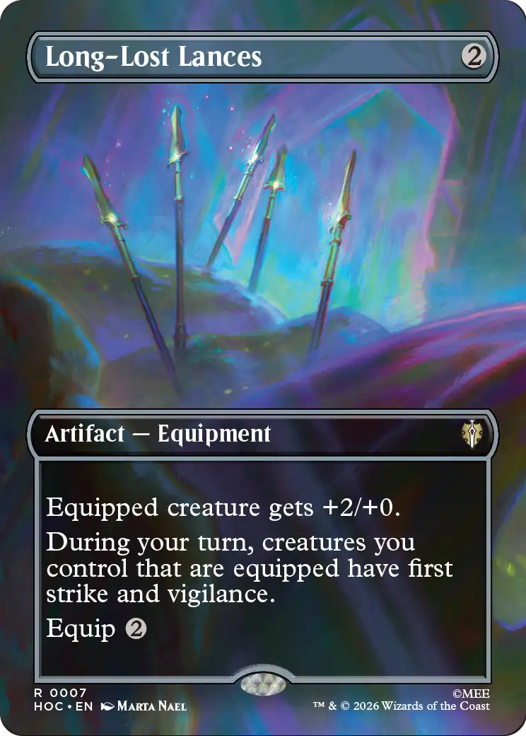 Long-Lost Lances (Borderless) [The Hobbit: Eternal-Legal] | Card Merchant Takapuna