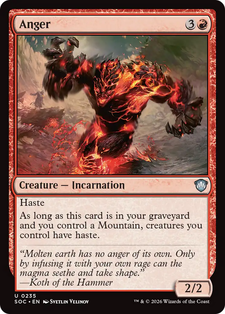 Anger [Secrets of Strixhaven Commander] | Card Merchant Takapuna