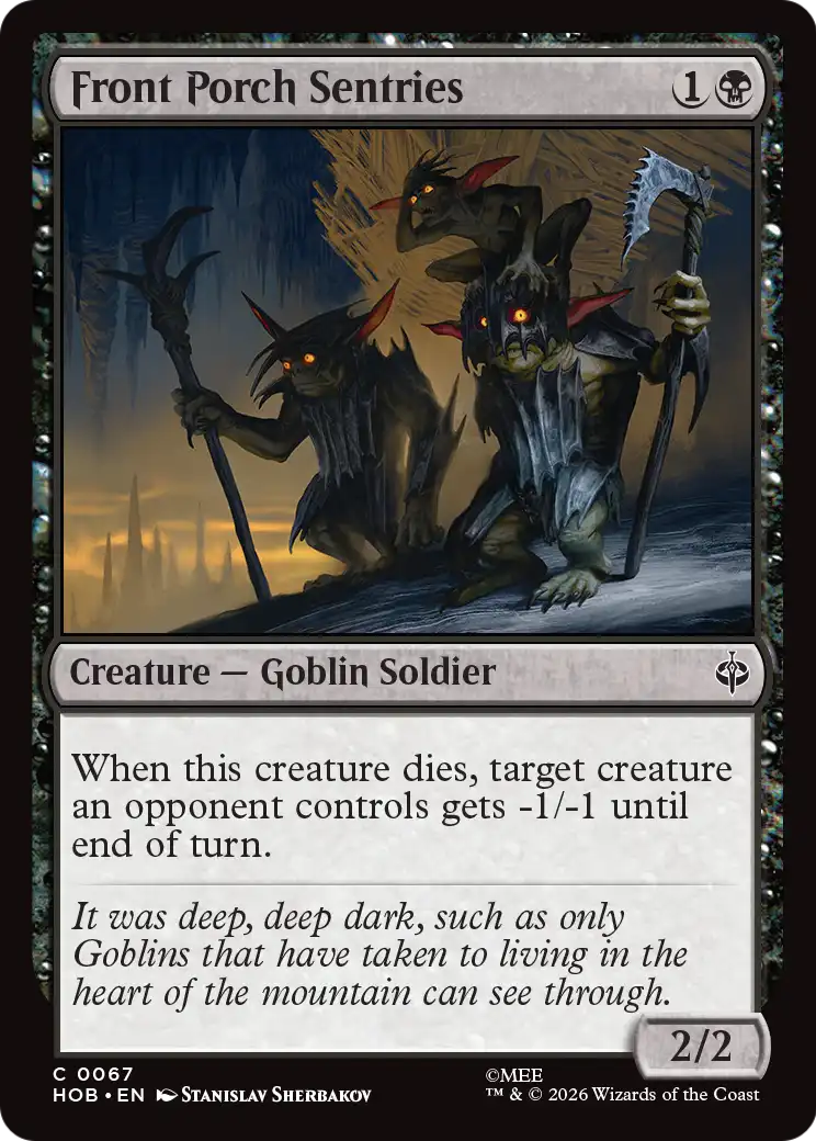 Front Porch Sentries [The Hobbit] | Card Merchant Takapuna