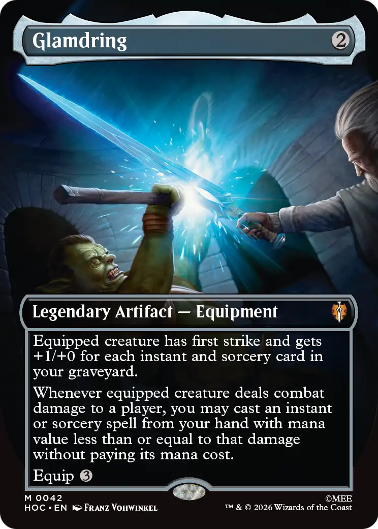 Glamdring (Borderless) [The Hobbit: Eternal-Legal] | Card Merchant Takapuna