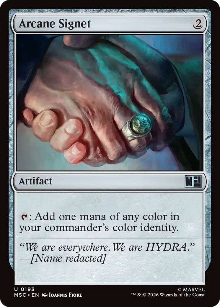 Arcane Signet (0191) (Surge Foil) [Marvel Super Heroes Commander] | Card Merchant Takapuna