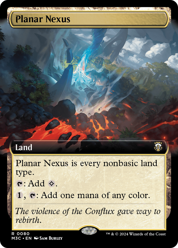 Planar Nexus (Extended Art) (Ripple Foil) [Modern Horizons 3 Commander] | Card Merchant Takapuna