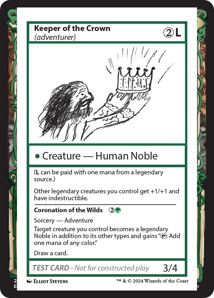 Keeper of the Crown (adventurer) [Mystery Booster 2 Playtest Cards] | Card Merchant Takapuna
