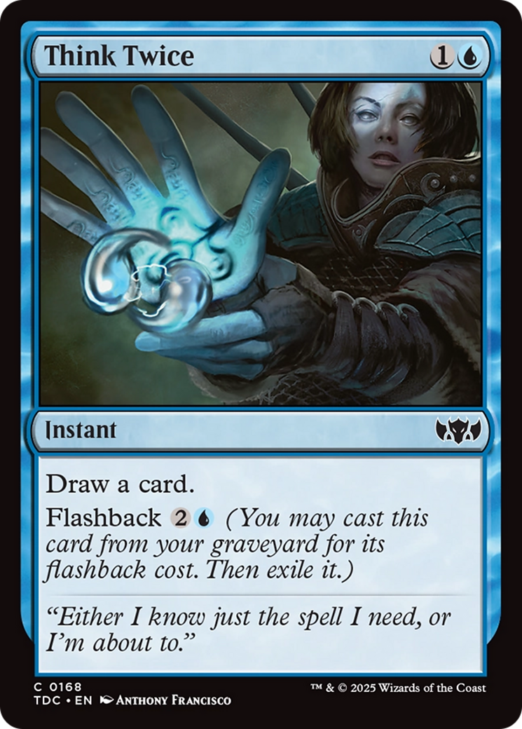 Think Twice [Tarkir: Dragonstorm Commander] | Card Merchant Takapuna
