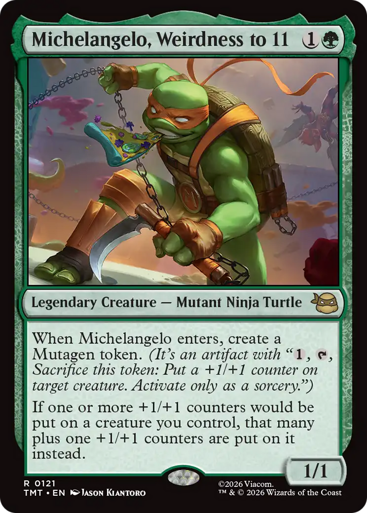 Michelangelo, Weirdness to 11 [Teenage Mutant Ninja Turtles] | Card Merchant Takapuna