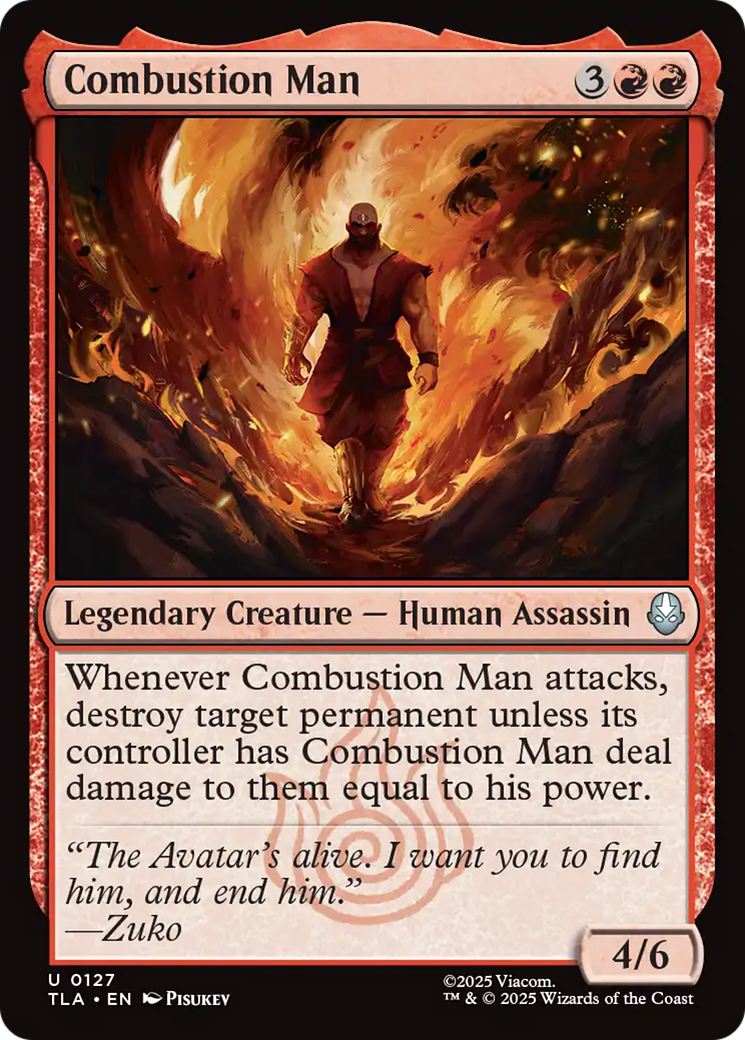 Combustion Man [Avatar: The Last Airbender] | Card Merchant Takapuna