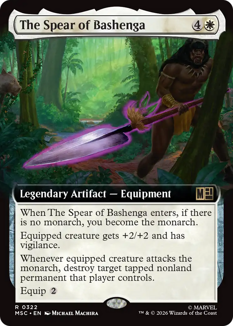 The Spear of Bashenga (Extended Art) [Marvel Super Heroes Commander] | Card Merchant Takapuna