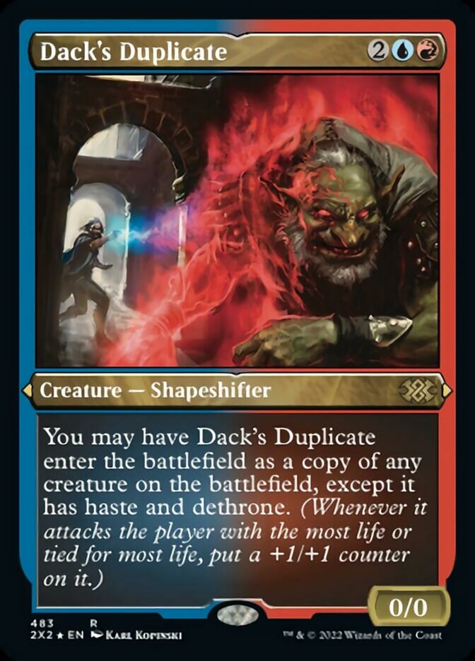 Dack's Duplicate (Foil Etched) [Double Masters 2022] | Card Merchant Takapuna