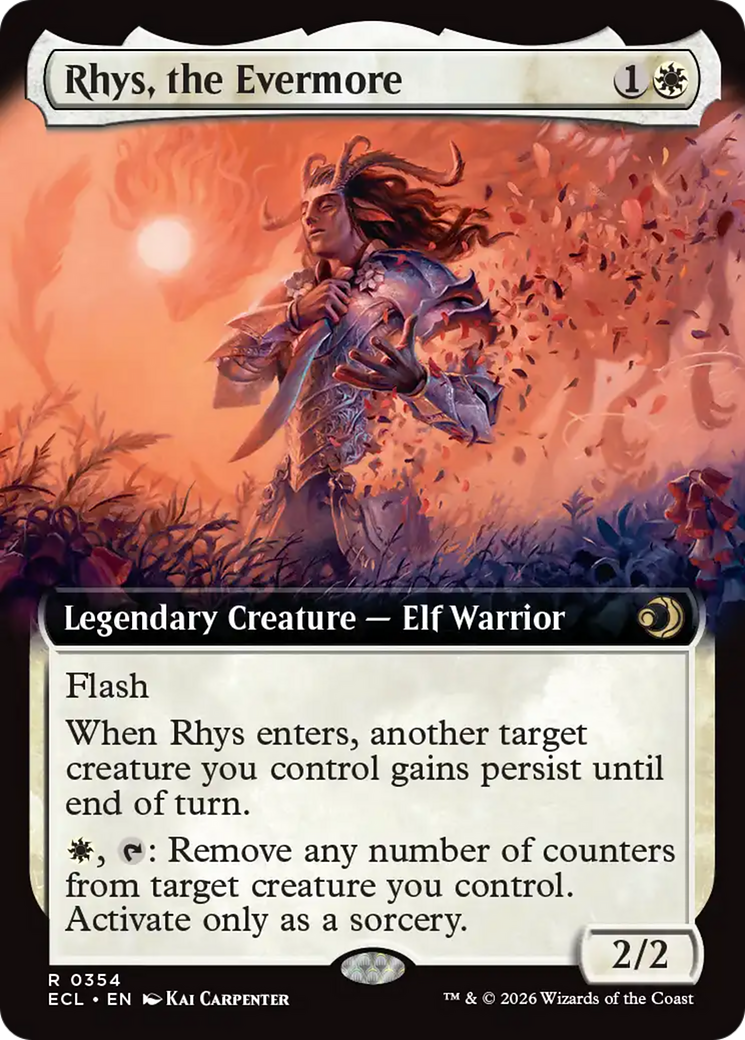 Rhys, the Evermore (Extended Art) [Lorwyn Eclipsed] | Card Merchant Takapuna