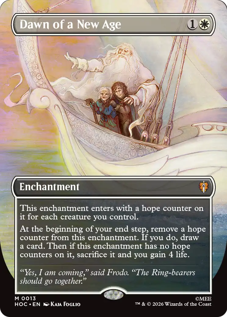 Dawn of a New Age (Borderless) [The Hobbit: Eternal-Legal] | Card Merchant Takapuna