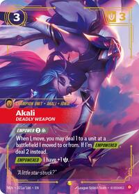 Akali - Deadly Weapon (Alternate Art) [Vendetta]
