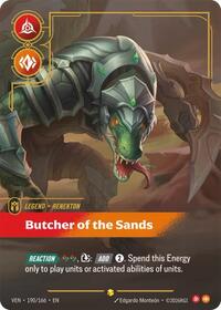 Renekton - Butcher of the Sands (Overnumbered) [Vendetta] | Card Merchant Takapuna