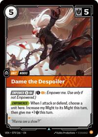 Dame the Despoiler [Vendetta] | Card Merchant Takapuna