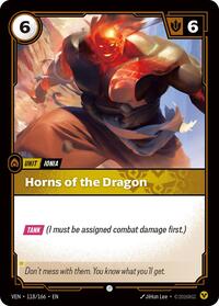 Horns of the Dragon [Vendetta] | Card Merchant Takapuna