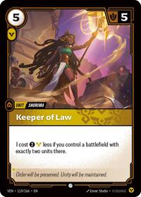 Keeper of Law [Vendetta] | Card Merchant Takapuna