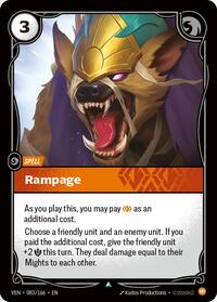 Rampage [Vendetta] | Card Merchant Takapuna