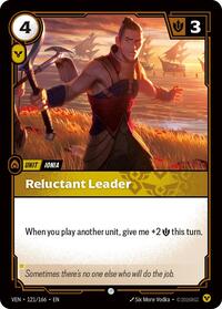 Reluctant Leader [Vendetta] | Card Merchant Takapuna
