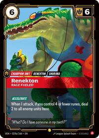 Renekton - Rage Fueled (Alternate Art) [Vendetta]