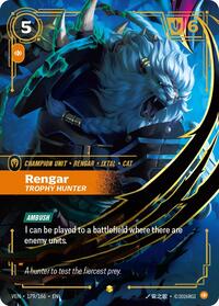 Rengar - Trophy Hunter (Overnumbered) [Vendetta] | Card Merchant Takapuna