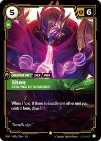 Shen - Scourge of Shadows (Alternate Art) [Vendetta]