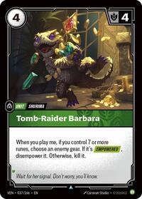 Tomb-Raider Barbara [Vendetta] | Card Merchant Takapuna