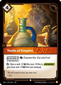 Tools of Empire [Vendetta] | Card Merchant Takapuna