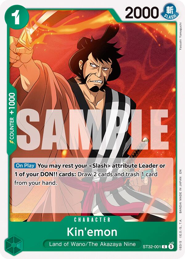 Kin'emon [Starter Deck: GREEN Roronoa Zoro] | Card Merchant Takapuna