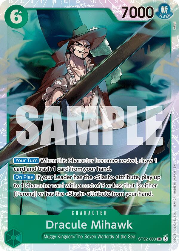 Dracule Mihawk [Starter Deck: GREEN Roronoa Zoro] | Card Merchant Takapuna