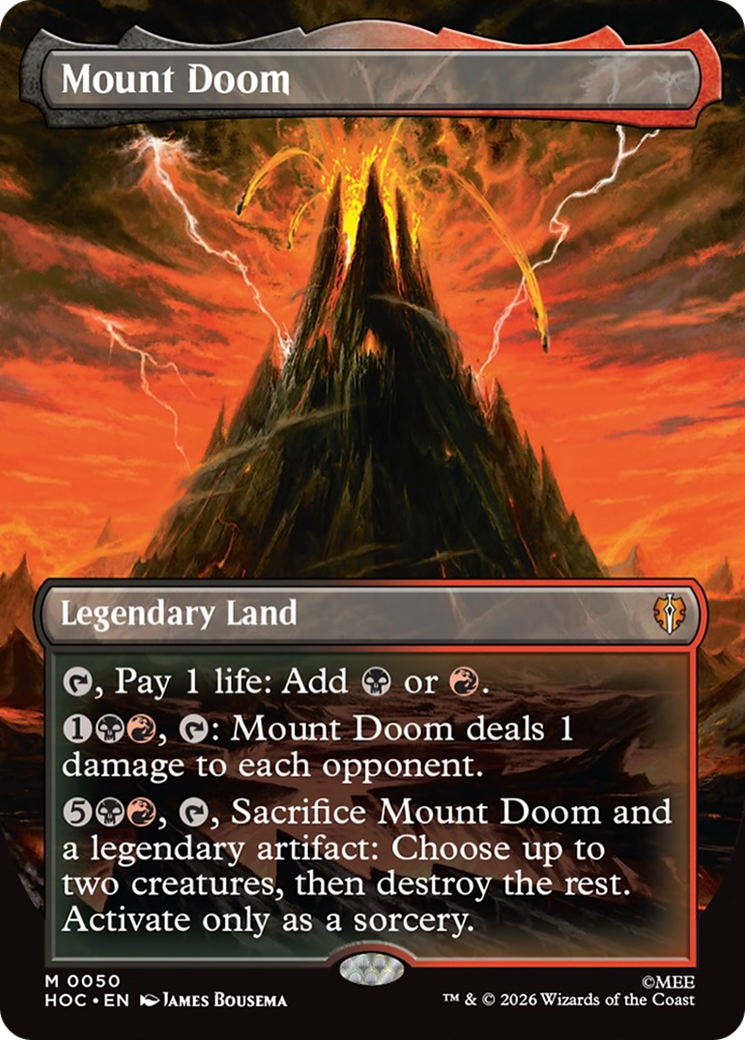 Mount Doom (Borderless) [The Hobbit: Eternal-Legal] | Card Merchant Takapuna