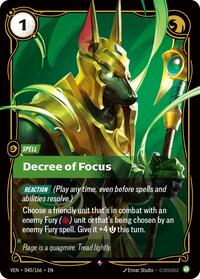 Decree of Focus [Vendetta]