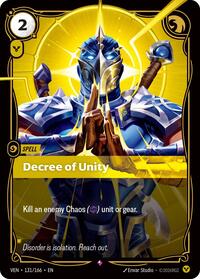 Decree of Unity [Vendetta]