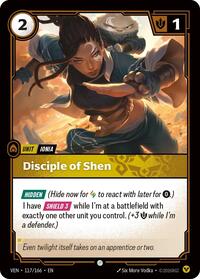 Disciple of Shen [Vendetta] | Card Merchant Takapuna