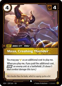 Masa, Crashing Thunder [Vendetta] | Card Merchant Takapuna
