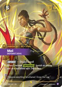 Mel - Defiant Soul (Overnumbered) [Vendetta] | Card Merchant Takapuna