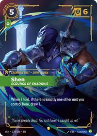 Shen - Scourge of Shadows (Overnumbered) [Vendetta] | Card Merchant Takapuna