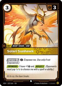 Solari Sunhawk [Vendetta] | Card Merchant Takapuna