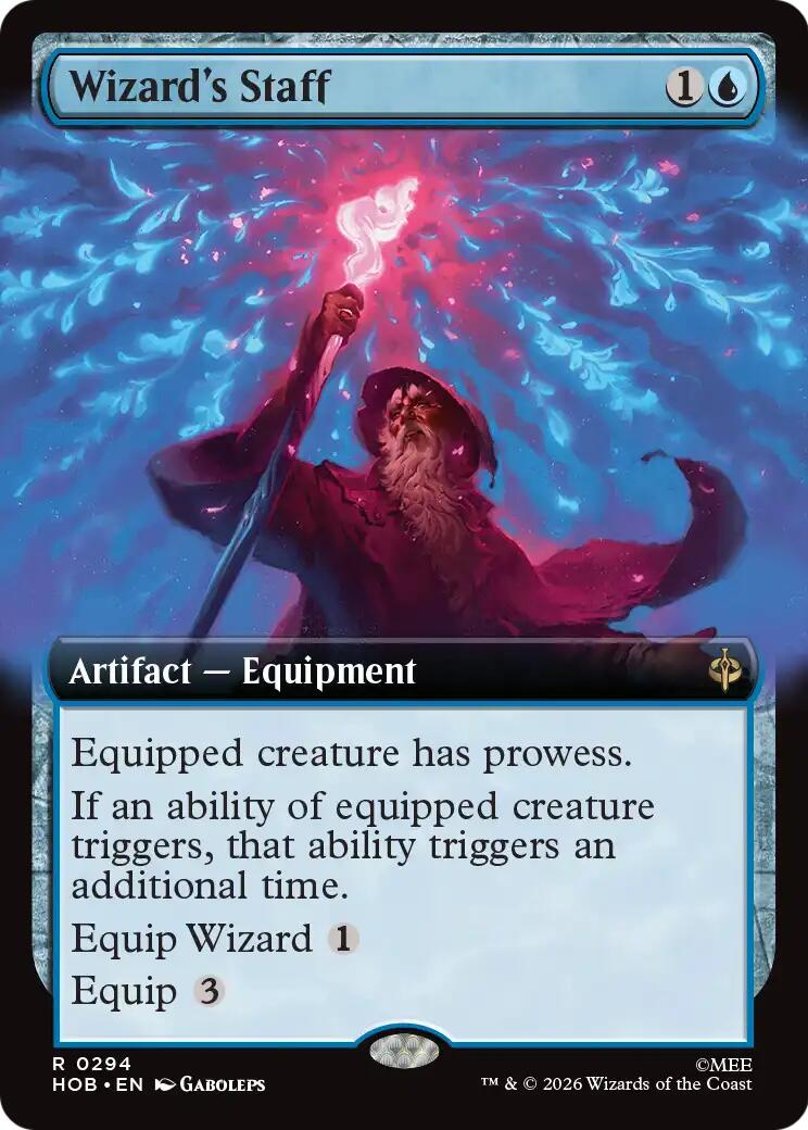 Wizard's Staff (Extended Art) [The Hobbit] | Card Merchant Takapuna