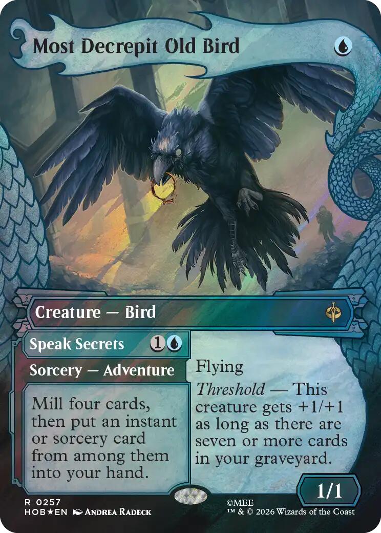 Most Decrepit Old Bird (Showcase) (Surge Foil) [The Hobbit] | Card Merchant Takapuna